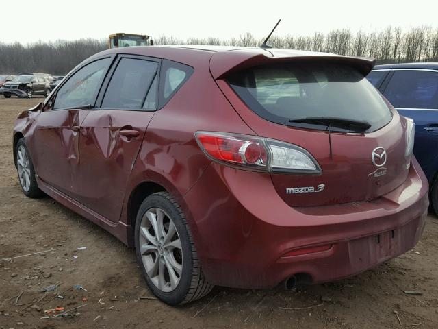 JM1BL1H58A1144722 - 2010 MAZDA 3 S MAROON photo 3