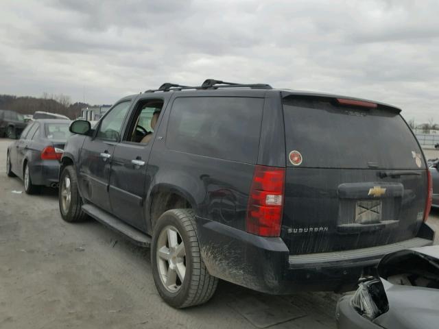 1GNFK16318R108816 - 2008 CHEVROLET SUBURBAN K BLACK photo 3