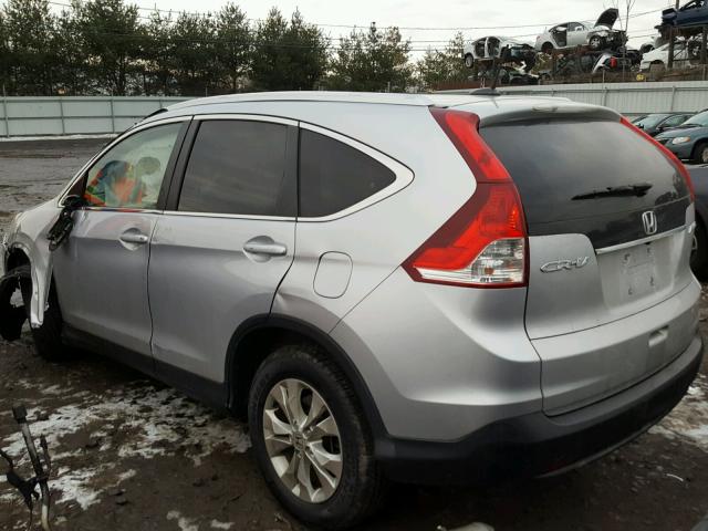 5J6RM4H79EL061299 - 2014 HONDA CR-V EXL SILVER photo 3