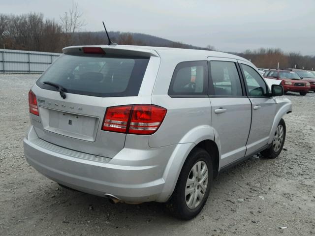 3C4PDCAB2ET107050 - 2014 DODGE JOURNEY SE SILVER photo 4