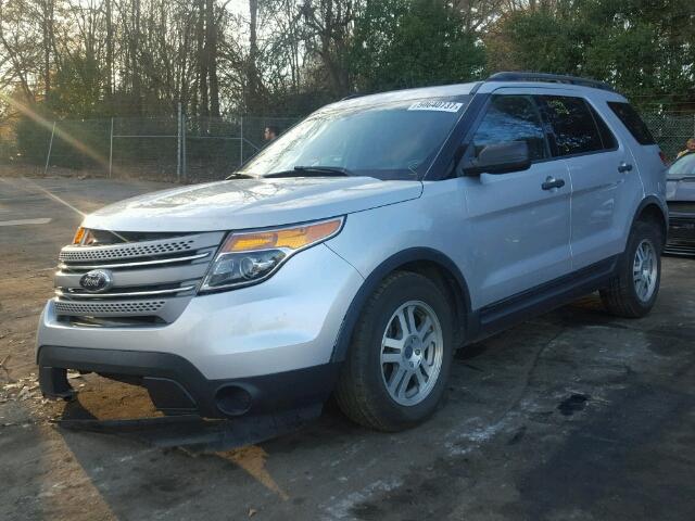 1FM5K7B80DGB36942 - 2013 FORD EXPLORER SILVER photo 2