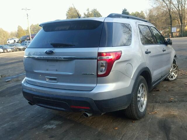 1FM5K7B80DGB36942 - 2013 FORD EXPLORER SILVER photo 4