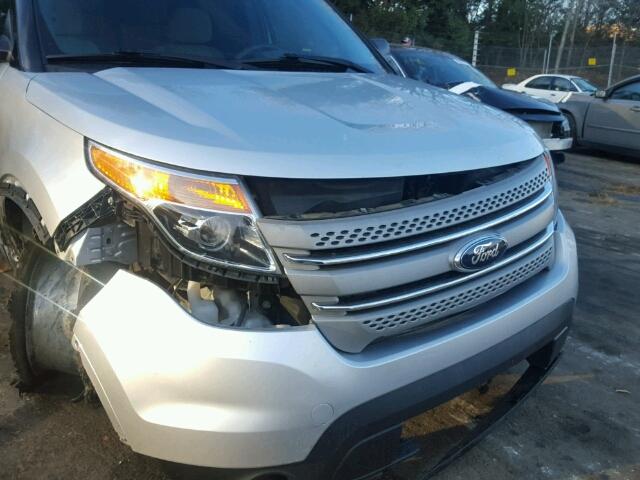 1FM5K7B80DGB36942 - 2013 FORD EXPLORER SILVER photo 9