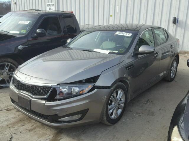 5XXGN4A7XDG099496 - 2013 KIA OPTIMA EX CHARCOAL photo 2