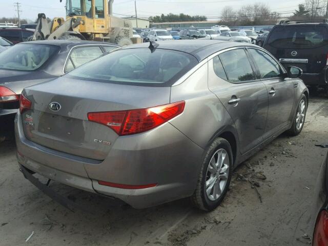 5XXGN4A7XDG099496 - 2013 KIA OPTIMA EX CHARCOAL photo 4