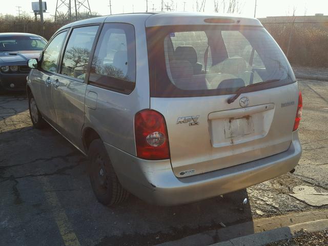 JM3LW28A230374061 - 2003 MAZDA MPV WAGON TAN photo 3