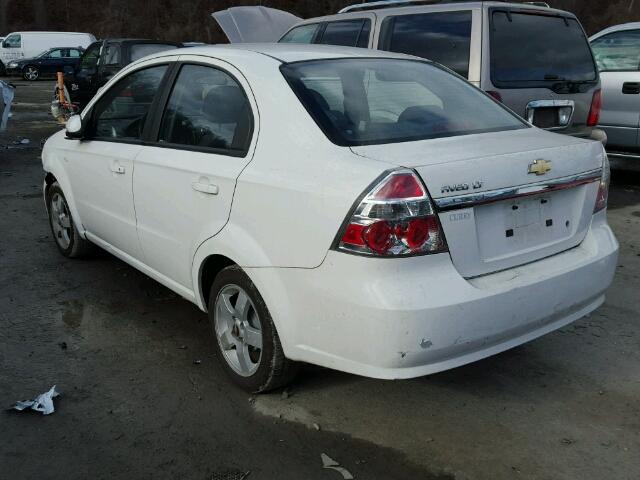 KL1TG56697B138756 - 2007 CHEVROLET AVEO LT WHITE photo 3