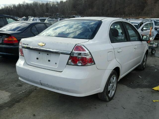 KL1TG56697B138756 - 2007 CHEVROLET AVEO LT WHITE photo 4