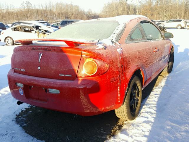 1G2AL18F287346665 - 2008 PONTIAC G5 RED photo 4