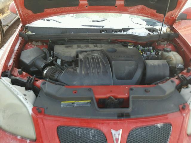 1G2AL18F287346665 - 2008 PONTIAC G5 RED photo 7