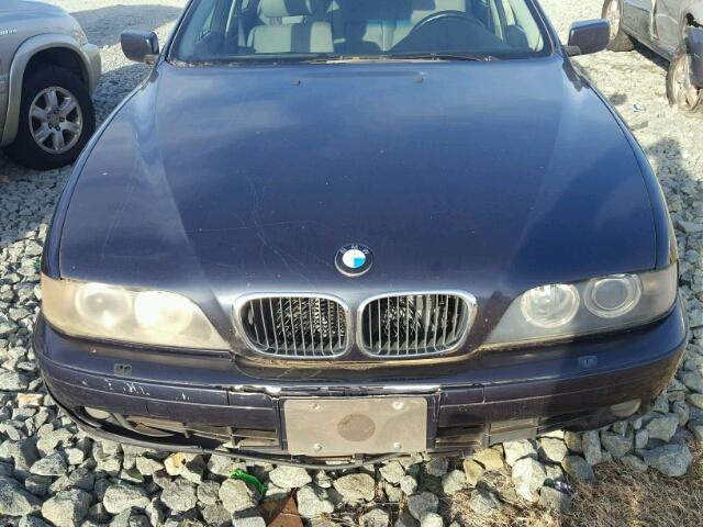 WBADT43412GY42335 - 2002 BMW 525 I AUTO BLUE photo 7