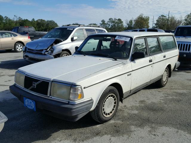 YV1AW831XP1953836 - 1993 VOLVO 240 WHITE photo 2