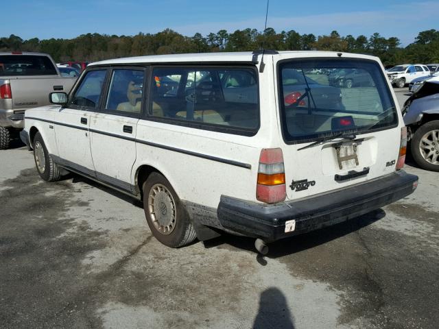 YV1AW831XP1953836 - 1993 VOLVO 240 WHITE photo 3