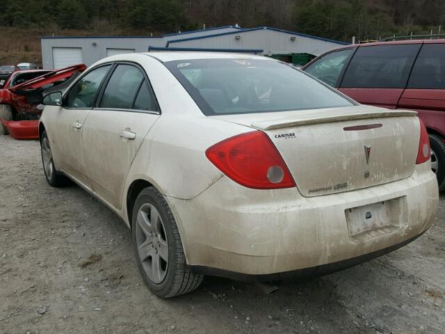 1G2ZG57B694166685 - 2009 PONTIAC G6 WHITE photo 3