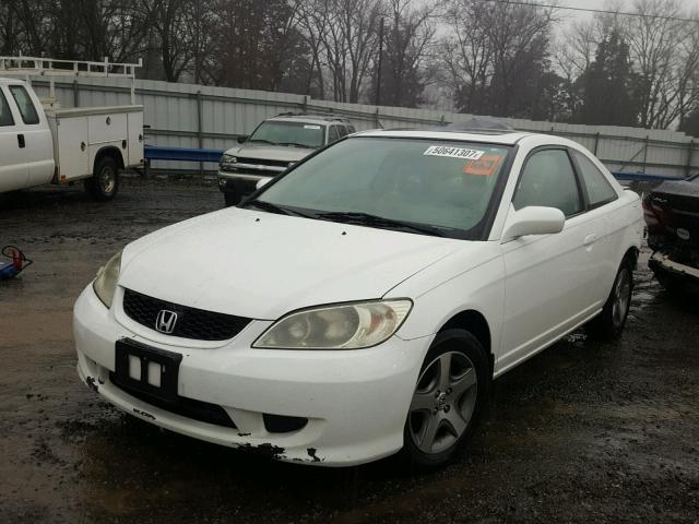 1HGEM22934L023067 - 2004 HONDA CIVIC EX WHITE photo 2