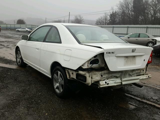 1HGEM22934L023067 - 2004 HONDA CIVIC EX WHITE photo 3