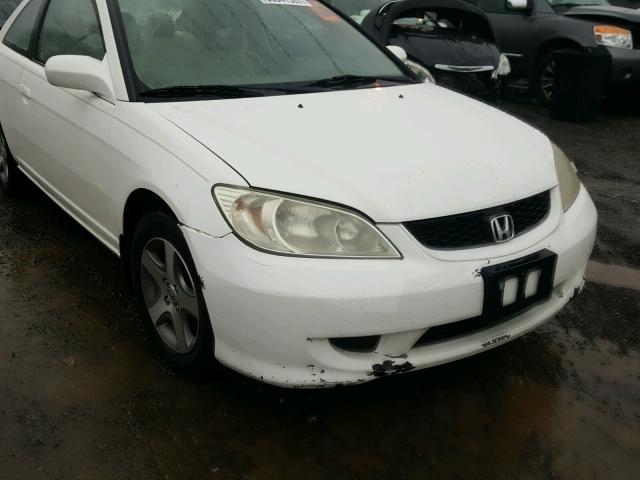 1HGEM22934L023067 - 2004 HONDA CIVIC EX WHITE photo 9