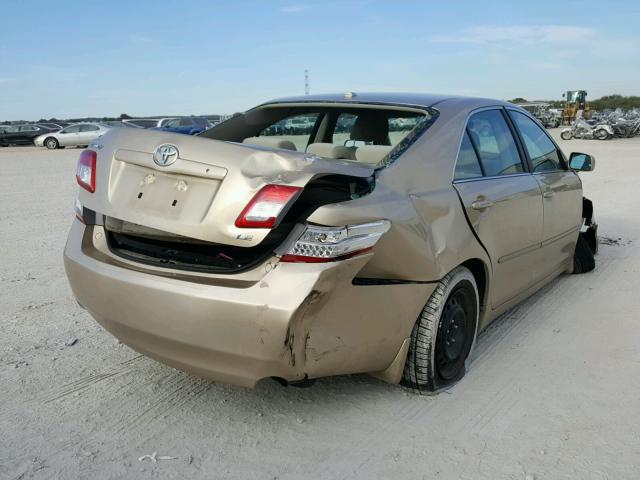 4T1BF3EK0BU156033 - 2011 TOYOTA CAMRY BASE GOLD photo 4