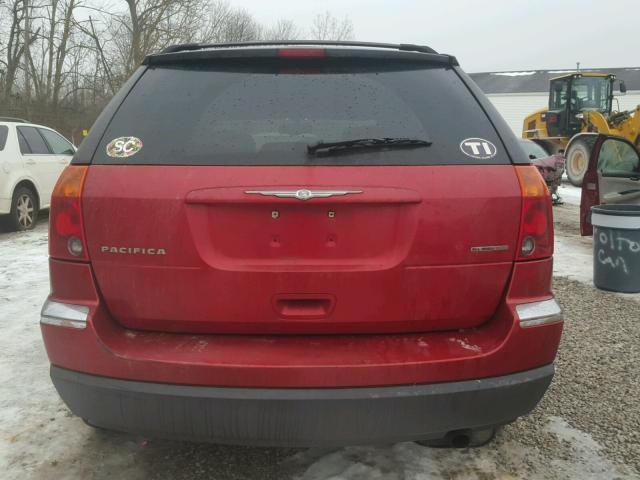 2C8GF68464R293971 - 2004 CHRYSLER PACIFICA RED photo 10