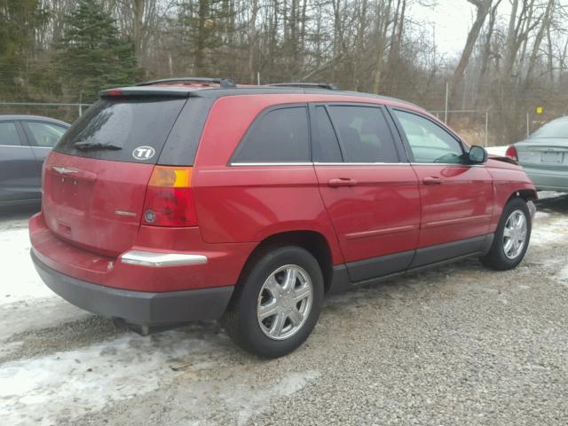 2C8GF68464R293971 - 2004 CHRYSLER PACIFICA RED photo 4