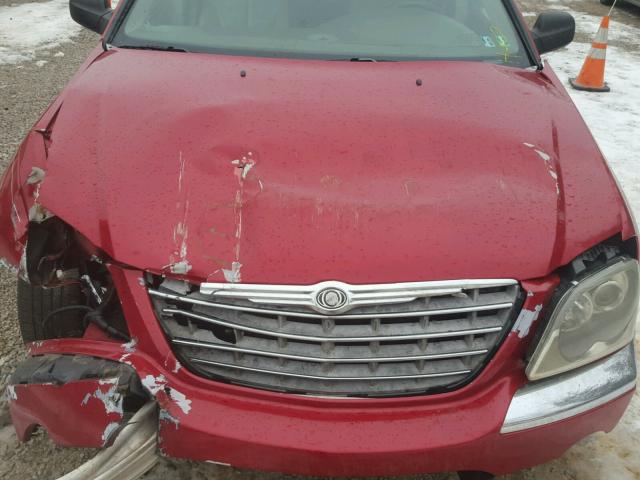 2C8GF68464R293971 - 2004 CHRYSLER PACIFICA RED photo 7