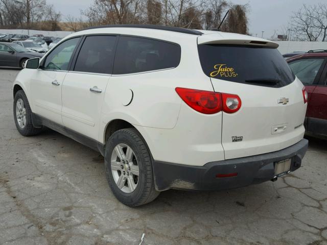 1GNKRJED9CJ398962 - 2012 CHEVROLET TRAVERSE L WHITE photo 3