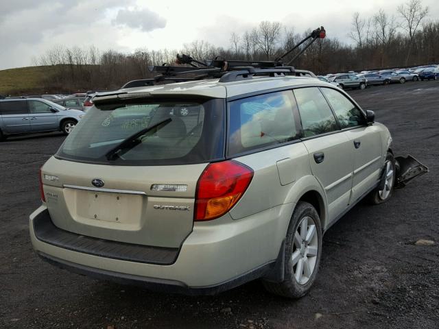 4S4BP61C477319236 - 2007 SUBARU LEGACY OUT GOLD photo 4