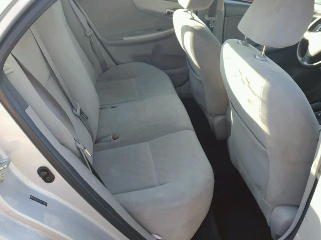 2T1BU4EE3AC312670 - 2010 TOYOTA COROLLA BA SILVER photo 6