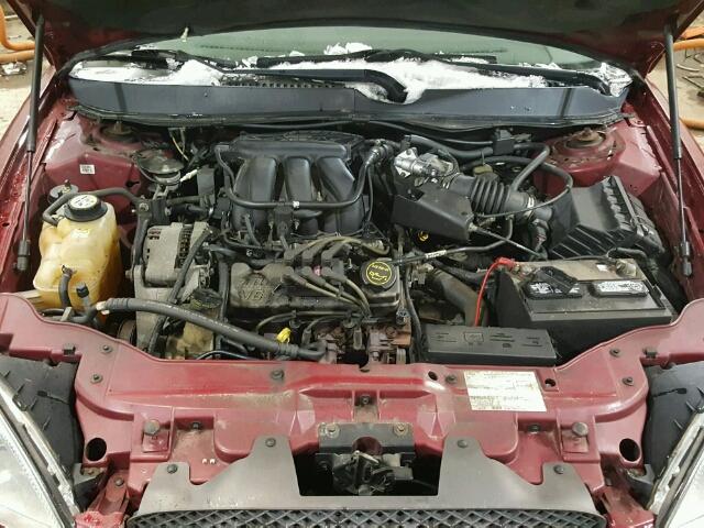 1FAFP53U75A192526 - 2005 FORD TAURUS SE MAROON photo 7