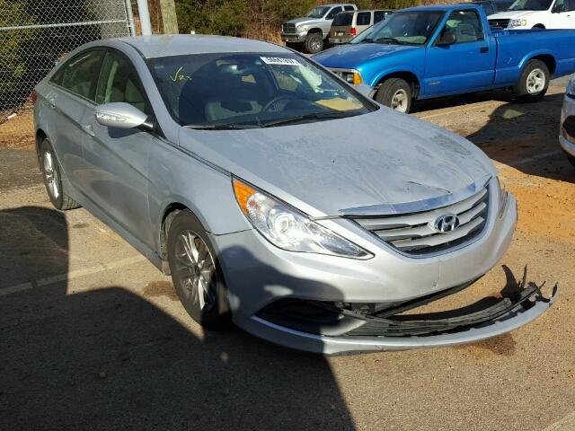 5NPEB4AC2EH824608 - 2014 HYUNDAI SONATA GLS SILVER photo 1