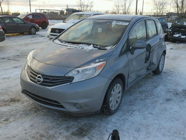 3N1CE2CP3EL364977 - 2014 NISSAN VERSA NOTE SILVER photo 2