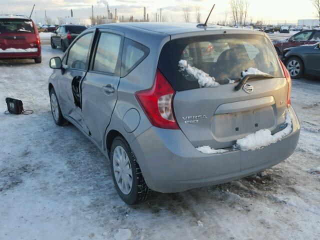 3N1CE2CP3EL364977 - 2014 NISSAN VERSA NOTE SILVER photo 3