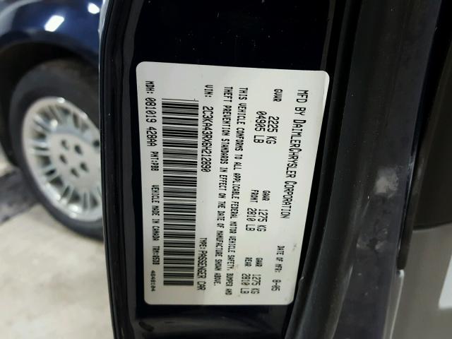 2C3KA43RX6H212890 - 2006 CHRYSLER 300 BLUE photo 10