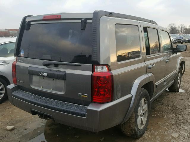 1J8HG48N18C126120 - 2008 JEEP COMMANDER GRAY photo 4