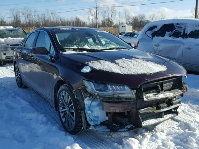 3LN6L5LU2HR602872 - 2017 LINCOLN MKZ HYBRID BURGUNDY photo 1