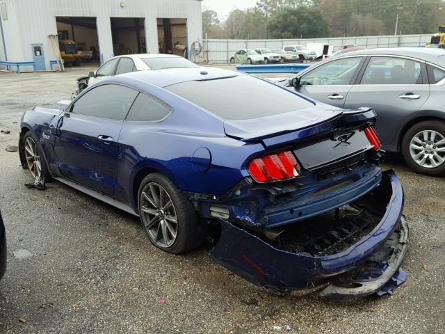 1FA6P8CF0G5245081 - 2016 FORD MUSTANG GT BLUE photo 3