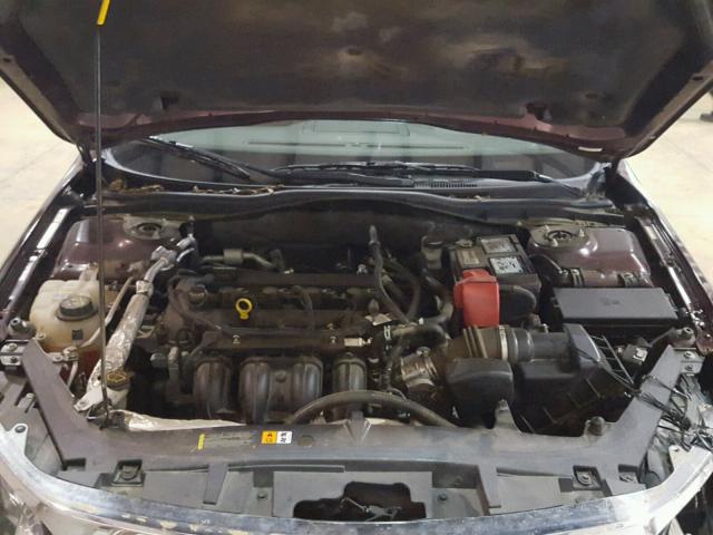 3FAHP0HA7CR435992 - 2012 FORD FUSION SE MAROON photo 7