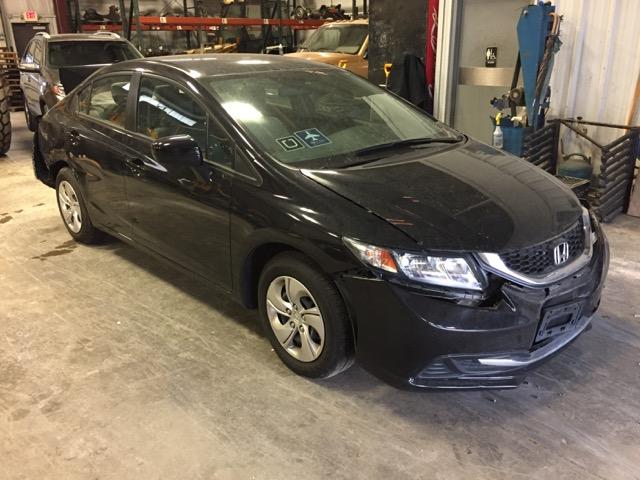 2HGFB2F51EH532638 - 2014 HONDA CIVIC LX BLACK photo 1