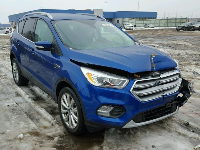 1FMCU9JD3HUF05778 - 2017 FORD ESCAPE TIT BLUE photo 1