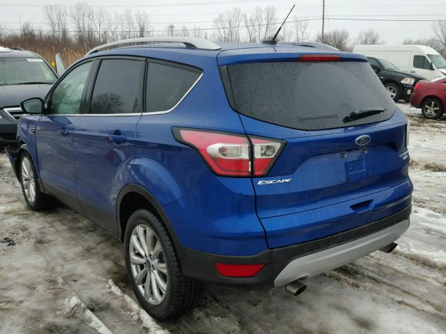 1FMCU9JD3HUF05778 - 2017 FORD ESCAPE TIT BLUE photo 3