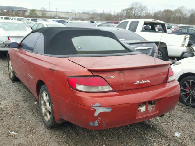 2T1FF22P01C457509 - 2001 TOYOTA CAMRY SOLA ORANGE photo 3