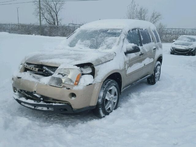 2CNDL23F786054169 - 2008 CHEVROLET EQUINOX LS BEIGE photo 2