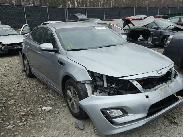 KNAGM4AD3F5079510 - 2015 KIA OPTIMA HYB GRAY photo 1