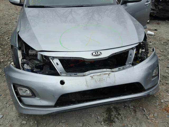 KNAGM4AD3F5079510 - 2015 KIA OPTIMA HYB GRAY photo 7