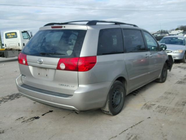 5TDZK23C19S249047 - 2009 TOYOTA SIENNA CE SILVER photo 4