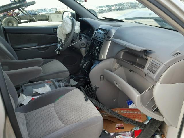 5TDZK23C19S249047 - 2009 TOYOTA SIENNA CE SILVER photo 5