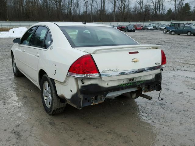 2G1WT58N489164750 - 2008 CHEVROLET IMPALA LT WHITE photo 3