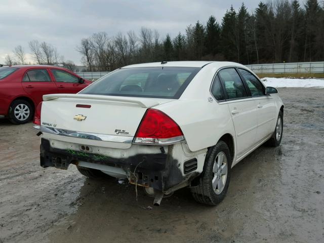 2G1WT58N489164750 - 2008 CHEVROLET IMPALA LT WHITE photo 4