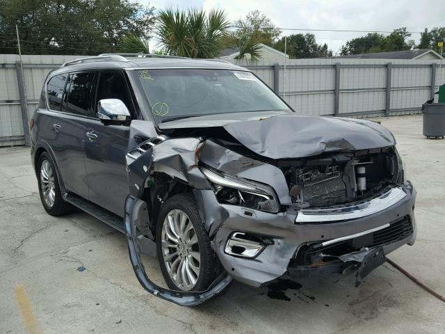 JN8AZ2NE2H9153629 - 2017 INFINITI QX80 BASE GRAY photo 1