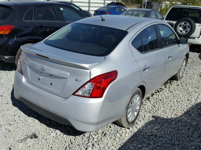 3N1CN7AP1HK435202 - 2017 NISSAN VERSA S SILVER photo 4